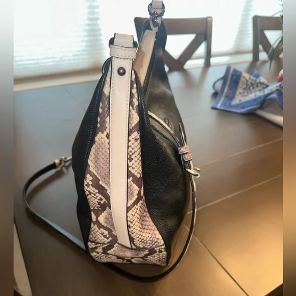 Coach Black and faux snake skin Women's Bag - Picture 3 of 8